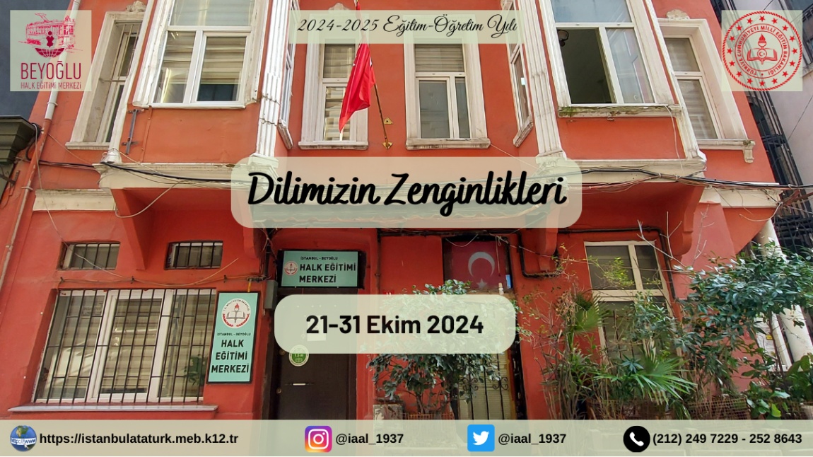 Dilimizin Zenginlikleri: 21-31 Ekim 2024